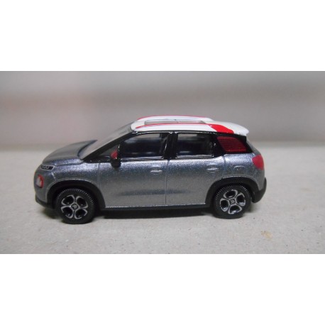 Miniature Norev Citroën C3 Aircross 2017 Grise Toit Blanc - Échelle 1:64 (3 Pouces) - Neuf