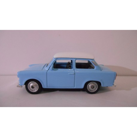 TRABANT 601 BLUE & WHITE 1:60 WELLY SUPER9