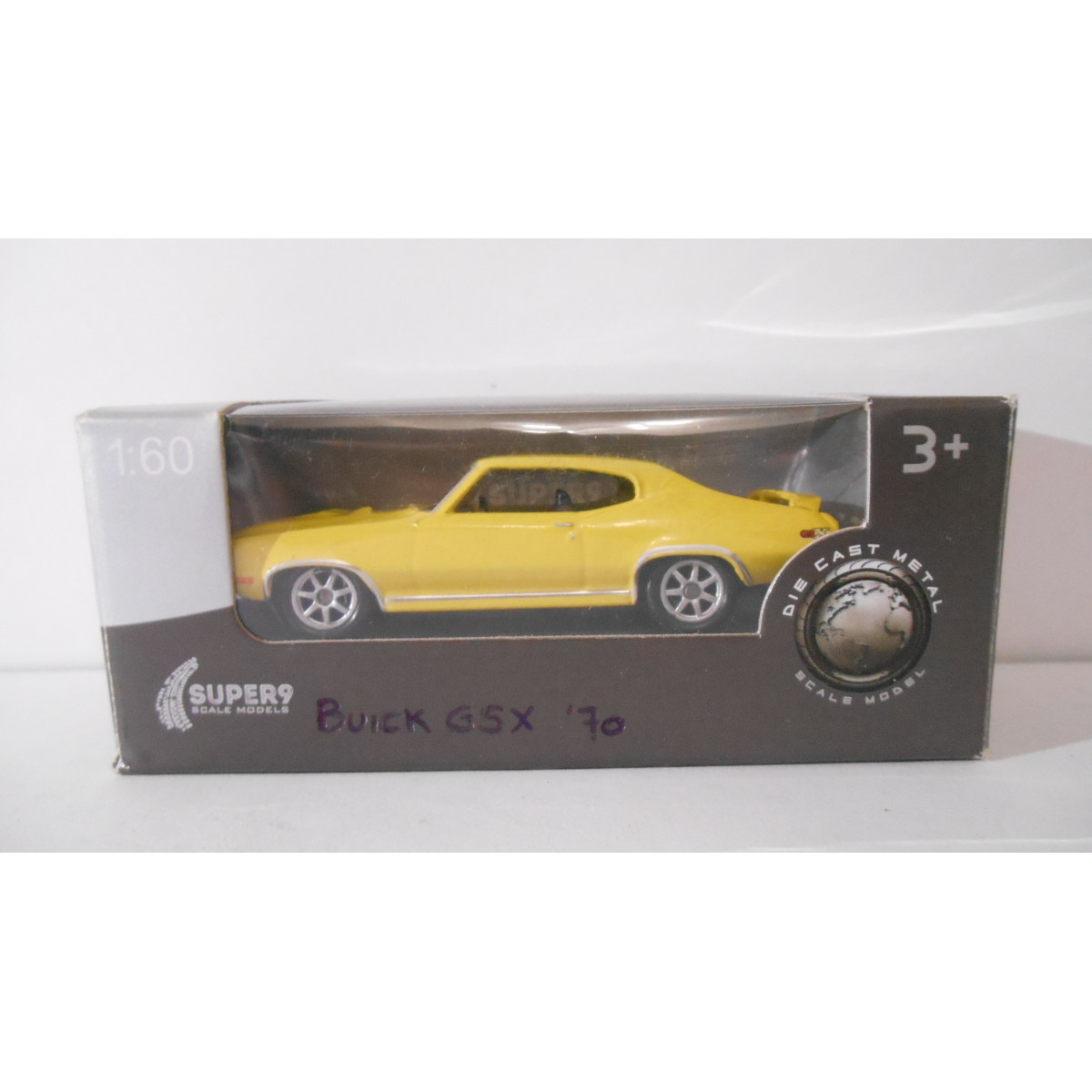 BUICK GSX 1970 YELLOW 1:60 WELLY SUPER9 - BCN STOCK CARS