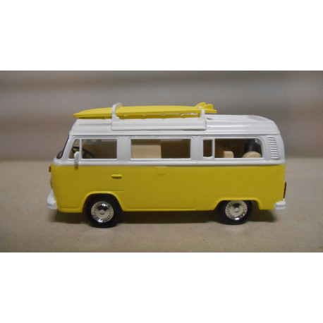 VOLKSWAGEN T2B COMBI CAMPER VAN 1973 YELLOW & WHITE 1:43 NOREV JETCAR