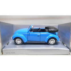 VOLKSWAGEN BEETLE CONVERTIBLE BLUE 1:34/39 WELLY