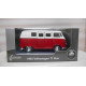 VOLKSWAGEN T1 BUS 1963 RED & WHITE 1:34/39 WELLY