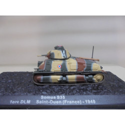 SOMUA S35 1940 1ere DLM SAINT-OUEN FRANCE WW 2 1:72 ALTAYA IXO