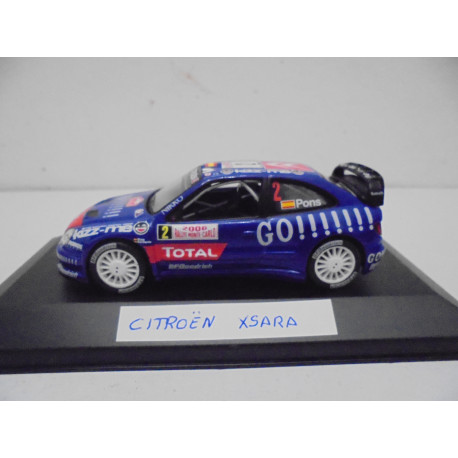 CITROEN XSARA WRC RALLY MONTE CARLO 2006 PONS 1:43 ALTAYA IXO CAJA NO ORIGINAL