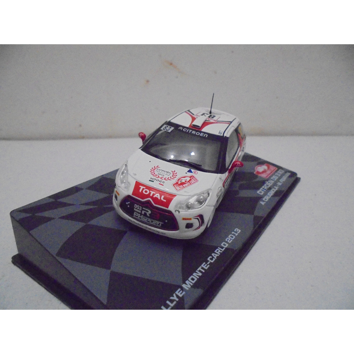 CITROEN DS3 R3 2013 RALLY MONTE CARLO A.CRUGNOLA 1:43 EAGLEMOSS IXO ...