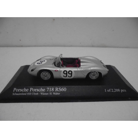 PORSCHE 718 RS60 1960 SCHAUINSLAND HILL CLIMB WINNER 1:43 MINICHAMPS