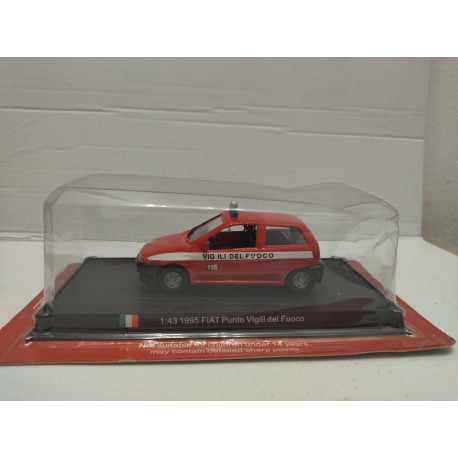 FIAT PUNTO 1995 VIGILI DEL FUOCO FIRE/POMPIERS/BOMBEROS 1:43 DelPRADO
