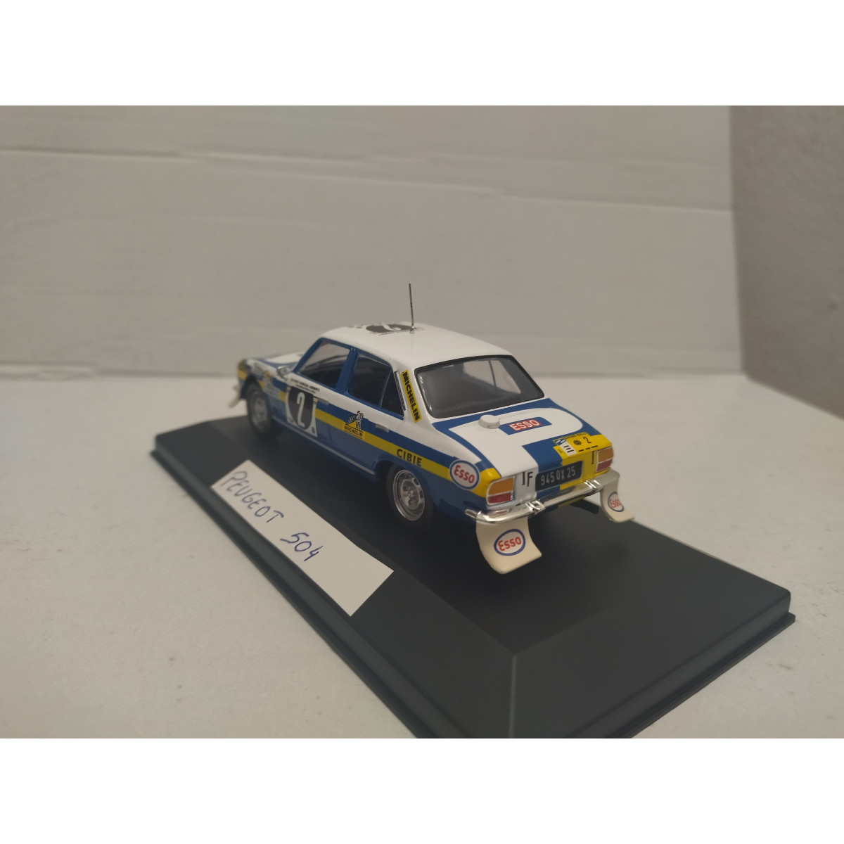 Modèle Rallye Peugeot 504 TI Safari Rally 1976 - Échelle 1:43, IXO, Collection MK
