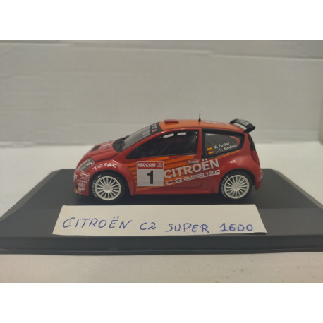 CITROEN C2 S1600 RALLY RIAS BAJAS 2004 FUSTER 1:43 ALTAYA IXO CAJA NO ORIGINAL