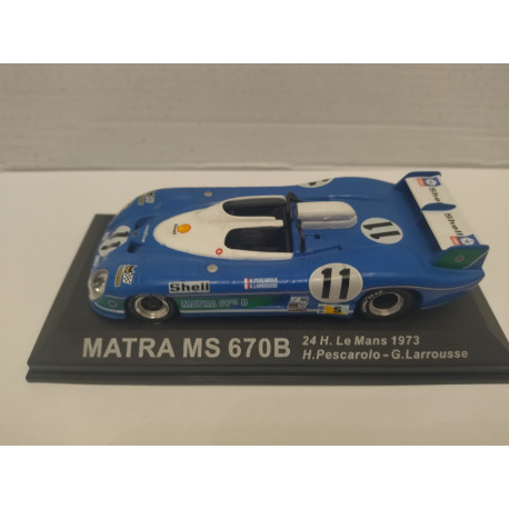 MATRA MS670 B 24 H LE MANS 1973 PESCAROLO-LARROUSSE 1:43 ALTAYA IXO DEFECT/V FOTO