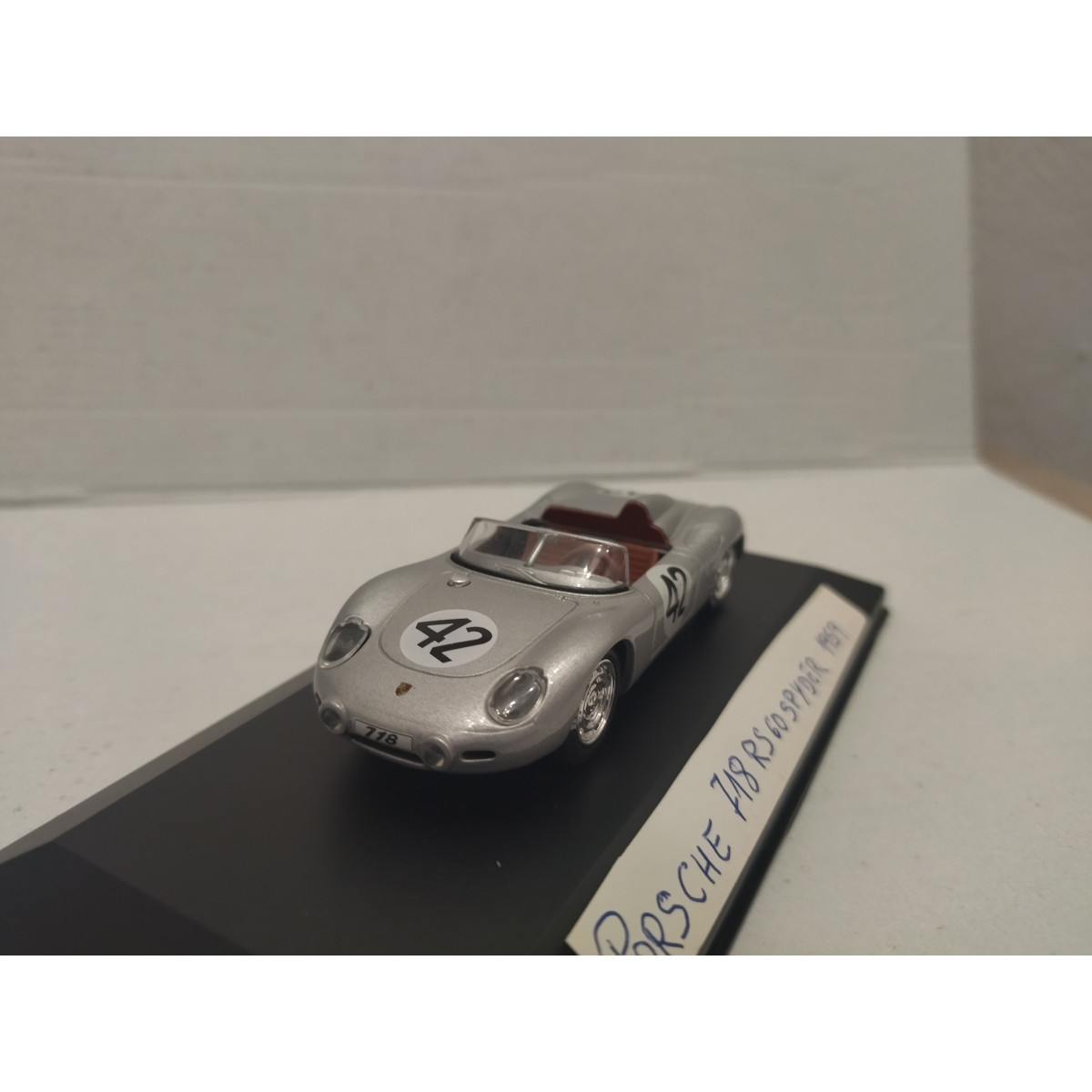 Miniature Porsche RS 1/43 Spark 60 No.39 24h Le Mans 1960 - Voiture