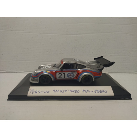 PORSCHE 911 RSR TURBO 24 H LE MANS 1974 n21 1:43 EBBRO CAJA NO ORIGINAL