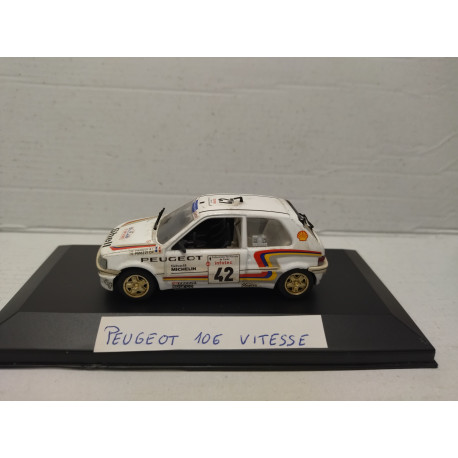 PEUGEOT 106 XSi RALLY TOUR CORSE 1993 PANNIZZI CAJA NO ORIGINAL/SUCIO/V FOTO