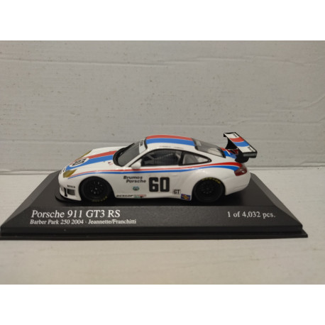 PORSCHE 911 GT3 RS BARBER PARK 250 2004 JEANNETTE/FRANCINI 1:43 MINICHAMPS