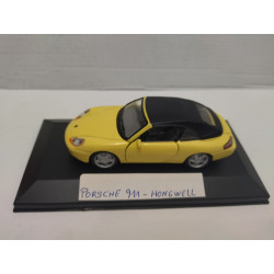 PORSCHE 911 CARRERA CABRIOLET YELLOW 1:43 HONGWELL CAJA NO ORIGINAL