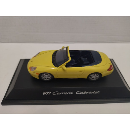 PORSCHE 911 (996) CARRERA CABRIOLET OPEN YELLOW 1:43 SCHUCO