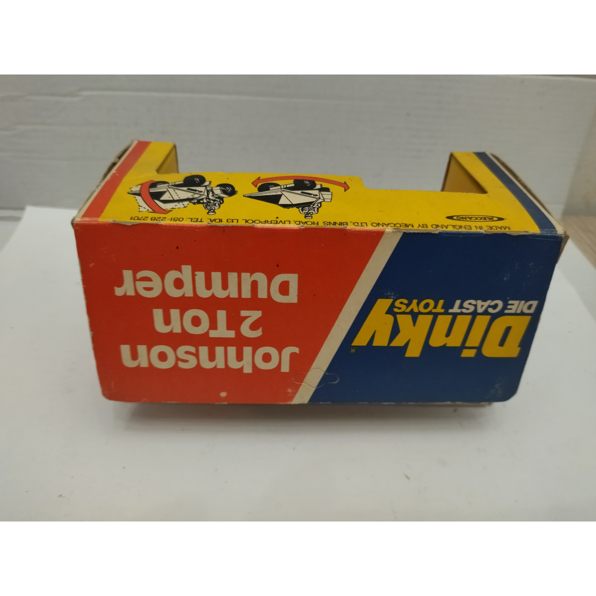 JOHNSON 2 TON DUMPER W/DRIVER DINKY TOYS No430 VINTAGE V FOTOS