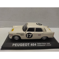 PEUGEOT 404 1968 RALLY SAFARI NOWICKI 1:43 ALTAYA IXO DEFECT/RETRO ROTO
