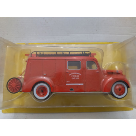 OPO 10 – Camion Pompier Ford F798T 1/43 – Finition TUBINCENDIE SDI Haut-Rhin – Ixo P09 – Modèle De Collection Sous Blister