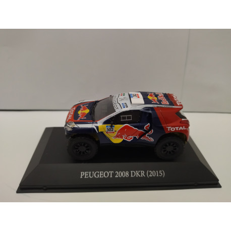 PEUGEOT 2008 DKR RALLY RAID PARIS-DAKAR 2015 PETERHANSEL 1:43 LUPA IXO HARD BOX