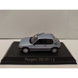 PEUGEOT 205 GTi 1.6 1988 TOPAZE BLUE 1:43 NOREV 471723