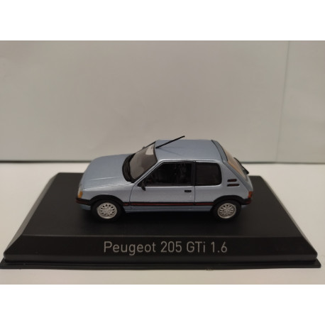 PEUGEOT 205 GTi 1.6 1988 TOPAZE BLUE 1:43 NOREV 471723