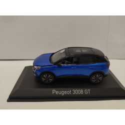 PEUGEOT 3008 GT 2021 BLACK PACK VERTIGO BLUE 1:43 NOREV 473919