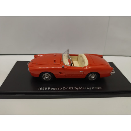 PEGASO Z-102 SPIDER BY SERRA 1956 RED 1:43 ESVAL MODELS EMEU43005A