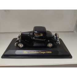 FORD COUPE 1932 3-WINDOW BLACK 1:43 FABBRI