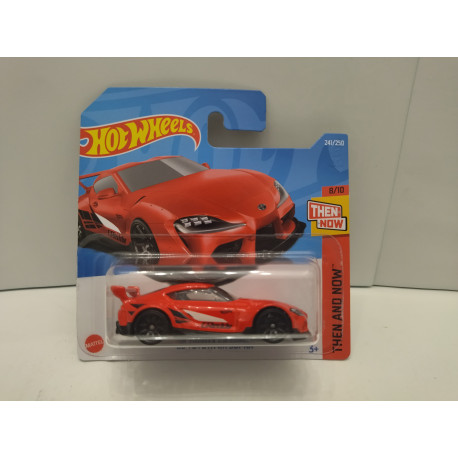 TOYOTA GR SUPRA 2020 RED 8/10 THEN AND NOW 1:64 HOT WHEELS