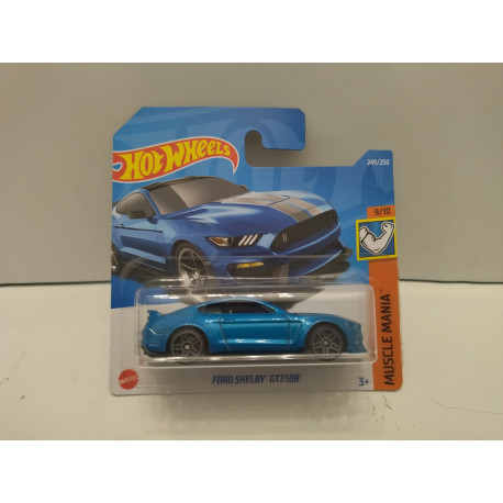 FORD SHELBY GT350R BLUE 9/10 MUSCLEMANIA 1:64 HOT WHEELS