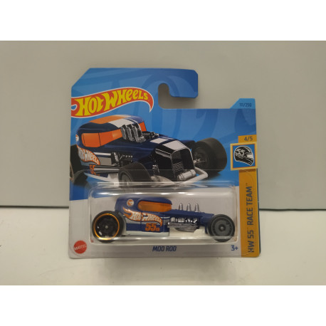 MOD ROD BLUE 55TH 4/5 55 RACE TEAM 1:64 HOT WHEELS
