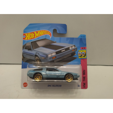 DMC DELOREAN BLUE 8/10 THE 80S 1:64 HOT WHEELS