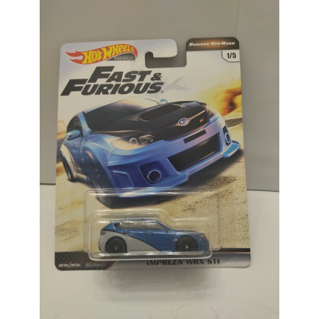 SUBARU IMPREZA WRX STi FAST & FURIOUS OOF-ROAD 1:64 HOT WHEELS PREMIUM
