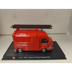 CITROEN TYPE H 1947 VENOUSE FIRE/BOMBEROS/POMPIERS 1:43 DelPRADO BLISTER ABIERTO