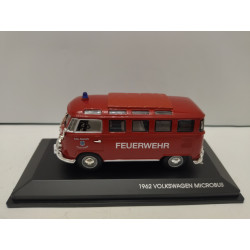 VOLKSWAGEN T1 1962 MICROBUS FEUERWEHR FIRE/POMPIERS/BOMBEROS 1:43 SIGNATURE