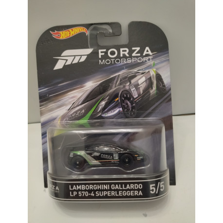 LAMBORGHINI GALLARDO LP 570-4 5/5 FORZA MOTORSPORT 1:64 HOT WHEELS PREMIUM