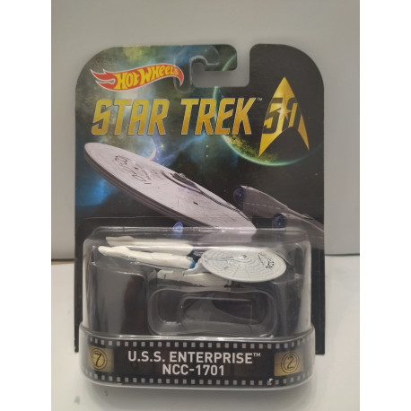 USS ENTERPRISE NCC-1701 STAR TREK 1:64 HOT WHEELS PREMIUM