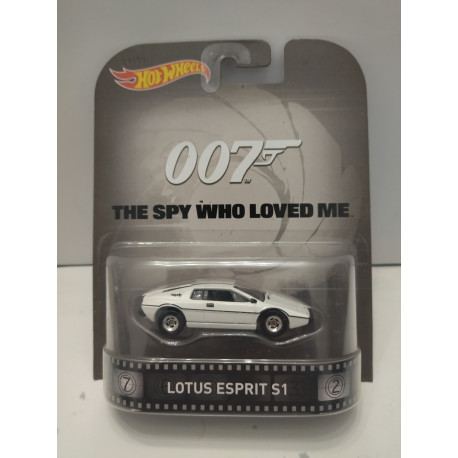 LOTUS ESPRIT S1 THE SPY WHO LOVED ME 007 JAMES BOND 1:64 HOT WHEELS PREMIUM