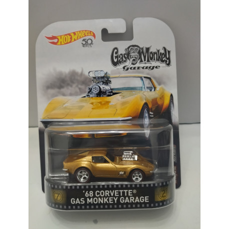 CHEVROLET CORVETTE C3 1968 GAS MONKEY GARAGE (72) 1:64 HOT WHEELS PREMIUM