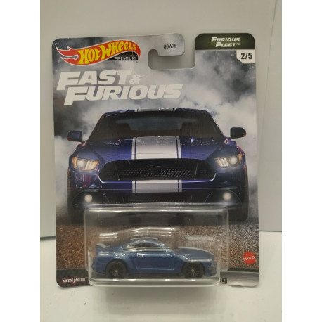 FORD MUSTANG CUSTOM FAST & FURIOUS 2/5 FURIOUS FLEET 1:64 HOT WHEELS PREMIUM