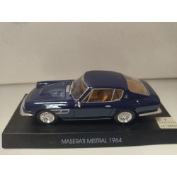 MASERATI MISTRAL 1964 BLUE 1:43 MASERATI COLLECTION NO BOX/V FOTO