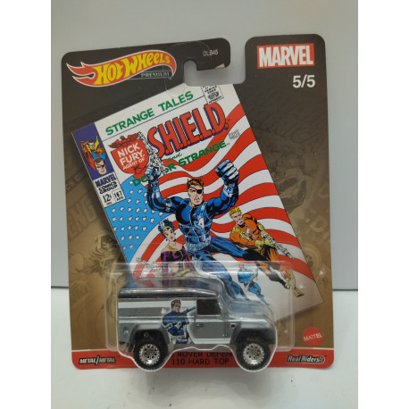 LAND ROVER DEFENDER 110 NICK FURY S.H.I.EL.D. 5/5 MARVEL 1:64 HOT WHEELS PREMIUM