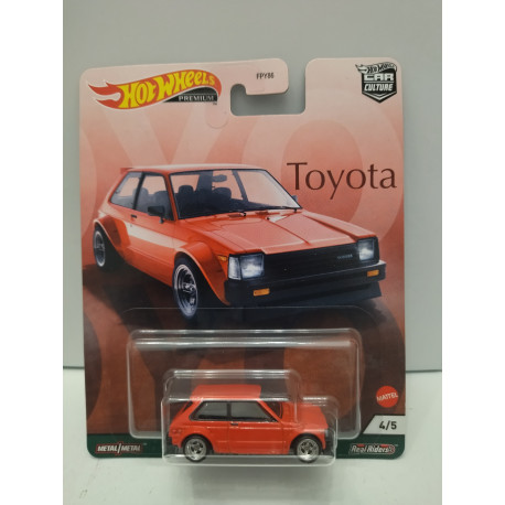 TOYOTA STARLET KP61 1981 4/5 TOYOTA 1:64 HOT WHEELS PREMIUM