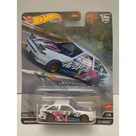 TOYOTA AE86 SPRINTER TRUENO 1/5 MOUNTAIN DRIFTERS 1:64 HOT WHEELS PREMIUM