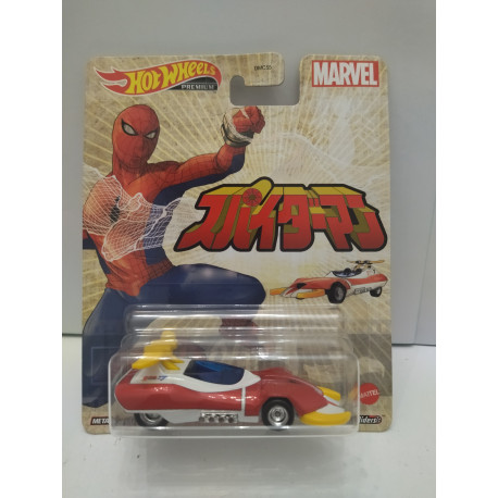 SPIDER MACHINE GP-7 SPIDERMAN MARVEL 1:64 HOT WHEELS