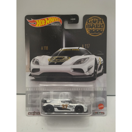 KOENIGSEGG AGERA R GUMBALL 3000 1:64 HOT WHEELS PREMIUM