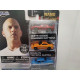 FAST & FURIOUS 3 CARS SET DOM´S & BRIAN´S NANO HOLLYWOOD RIDES 1:87 APROX JADA