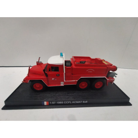 ACMAT CCFL 6X6 1985 FRANCE FIRE/POMPIERS/BOMBEROS 1:57 DelPRADO URNA NO ORIGINAL