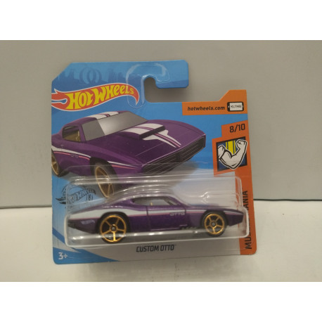 CUSTOM OTTO PURPLE 8/10 MUSCLEMANIA 1:64 HOT WHEELS